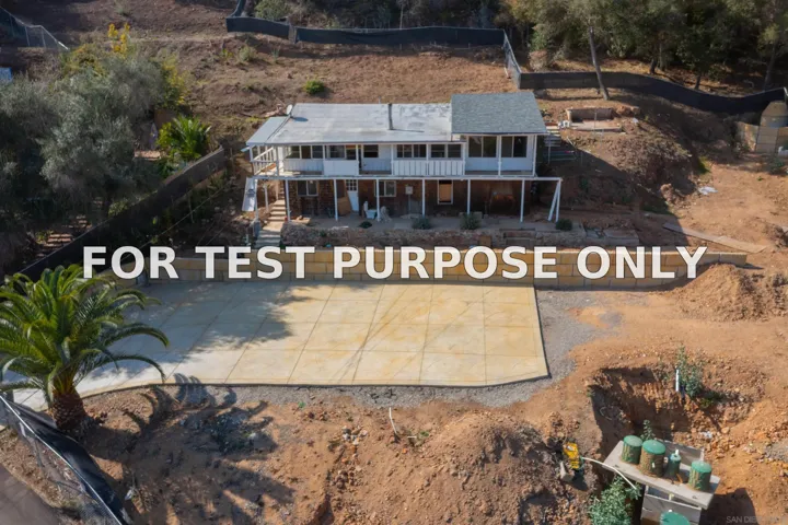 Demo/Test Data 9703 Upas Ln, Escondido, Ca 92029