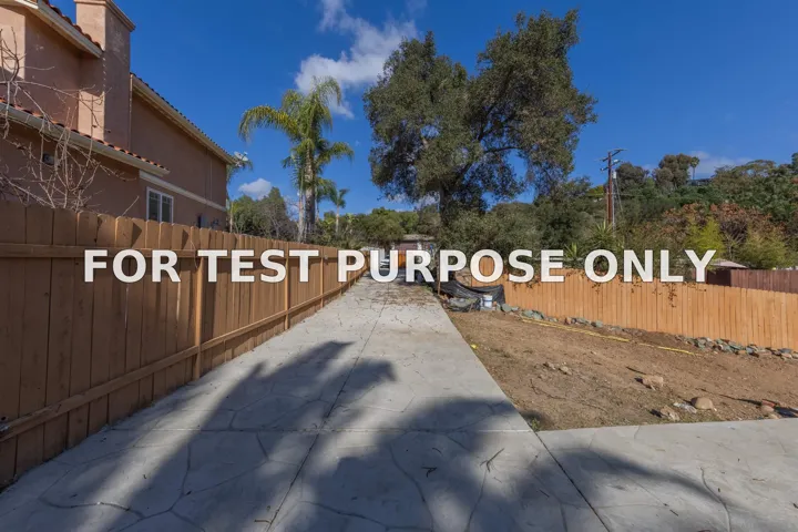 Demo/Test Data 25734 Willow Ln, Escondido, Ca 92026