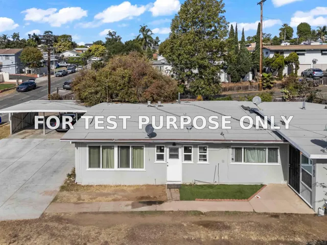 Demo/Test Data 165-169 Plymouth Dr, Vista, Ca 92083