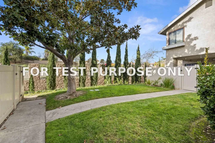 Demo/Test Data 583 Portsmouth Dr Unit D, Chula Vista, Ca 91911