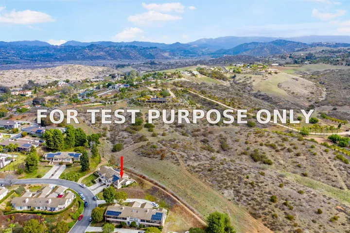 Demo/Test Data 69 Via Larga Vista, Bonsall, Ca 92003