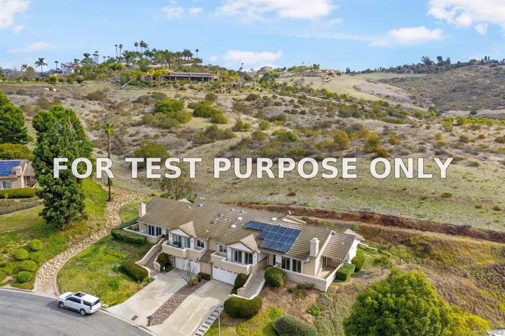 Demo/Test Data 69 Via Larga Vista, Bonsall, Ca 92003