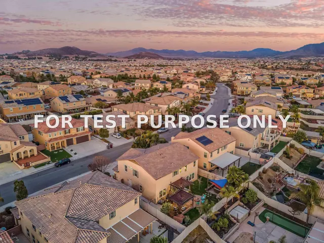 Demo/Test Data 30111 Redding Ave, Murrieta, Ca 92563