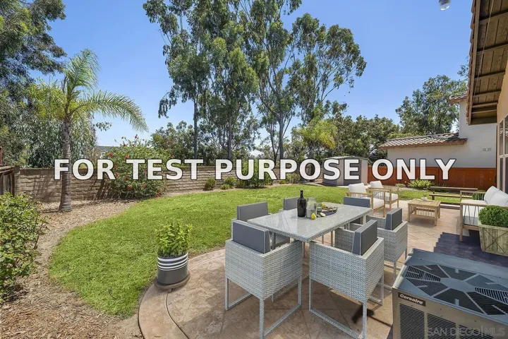 Demo/Test Data 723 Dry Creek Drive, Chula Vista, Ca 91914