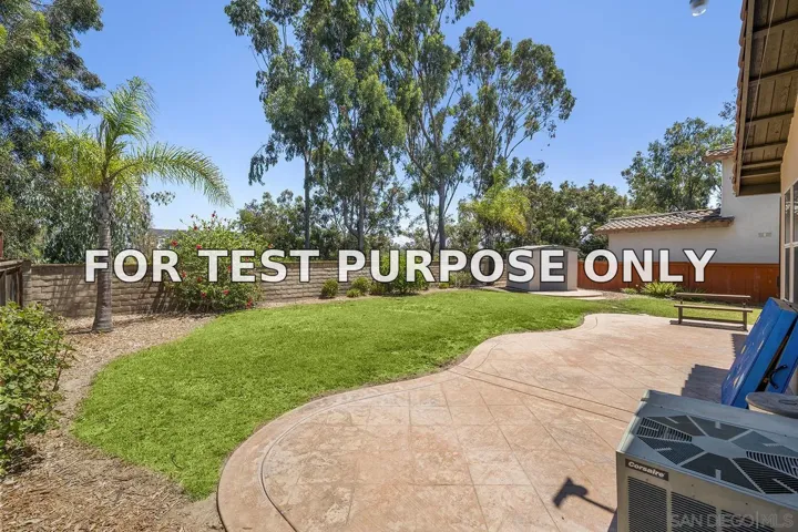 Demo/Test Data 723 Dry Creek Drive, Chula Vista, Ca 91914