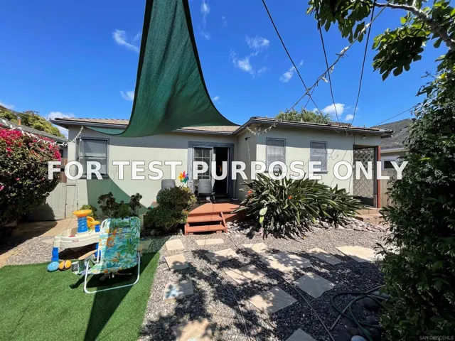Demo/Test Data 3308-10 Gregory St, San Diego, Ca 92104