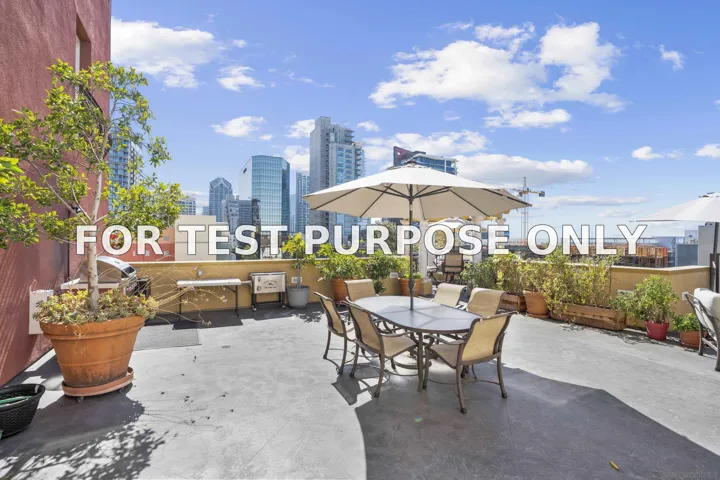 Demo/Test Data 1601 India St Unit 116, San Diego, Ca 92101