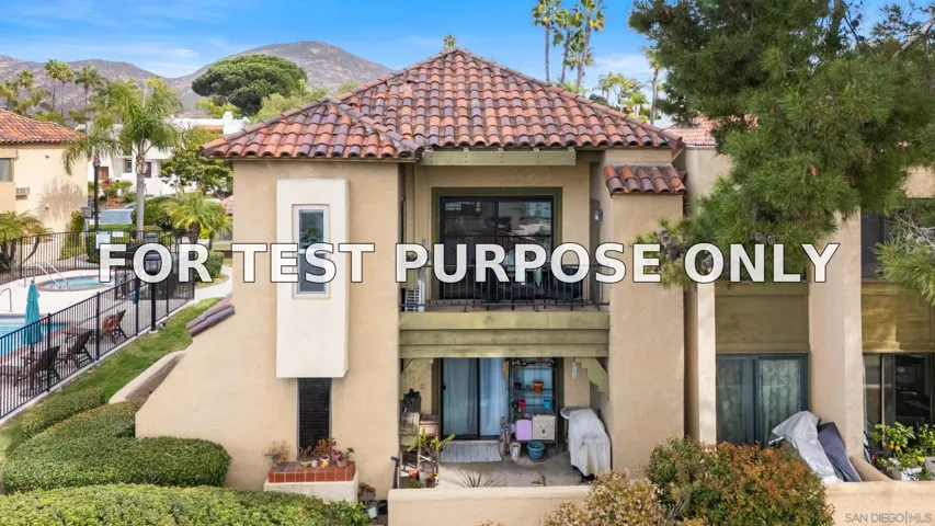Demo/Test Data 7320 Park Ridge Blvd Unit 216, San Diego, Ca 92120
