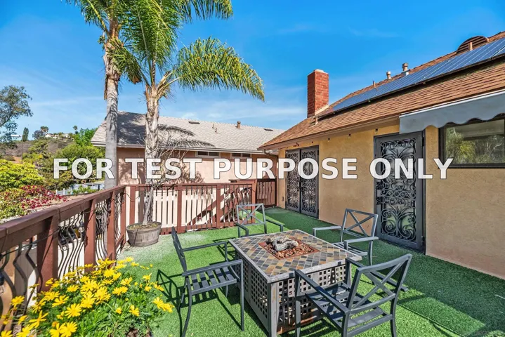 Demo/Test Data 13134 Cayote, San Diego, Ca 92129