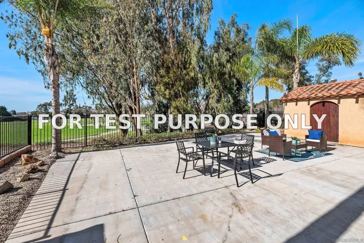 Demo/Test Data 13134 Cayote, San Diego, Ca 92129