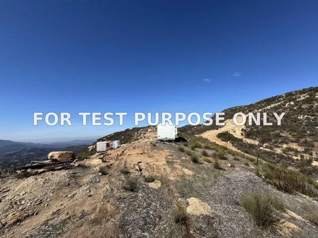Demo/Test Data 15108 Skyline Truck Trl Unit 25, Jamul, Ca 91935