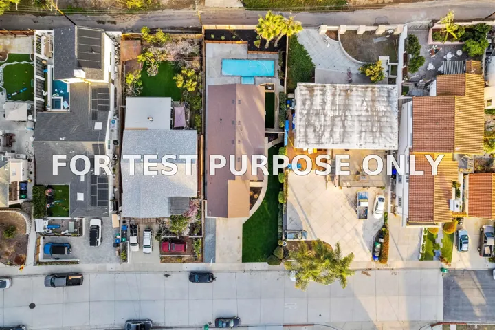 Demo/Test Data 2307 Galveston St., San Diego, Ca 92110