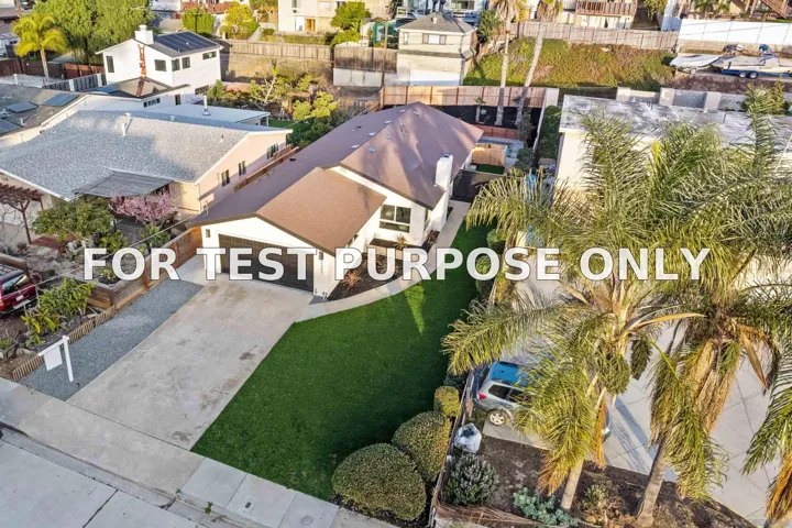 Demo/Test Data 2307 Galveston St., San Diego, Ca 92110