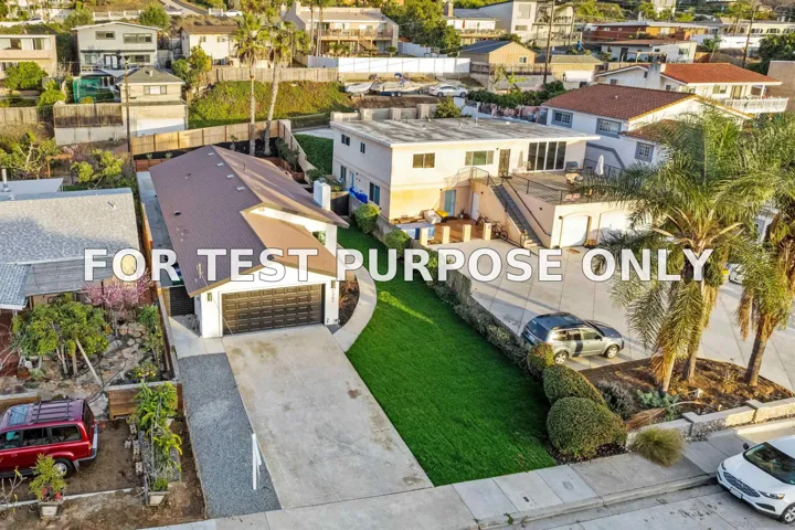 Demo/Test Data 2307 Galveston St., San Diego, Ca 92110