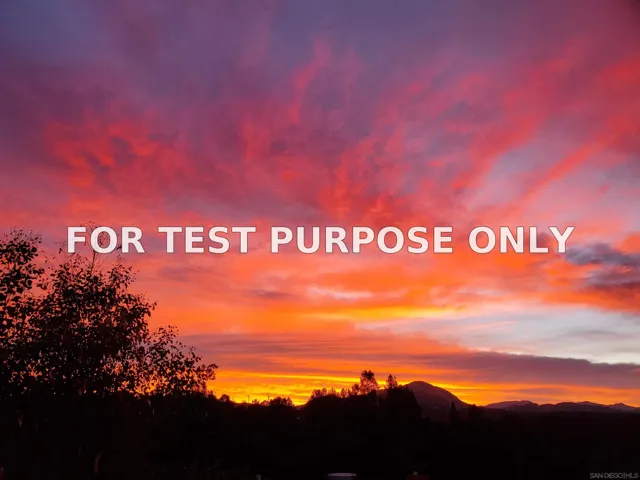 Demo/Test Data 2449 Nido Aguila, Alpine, Ca 91901