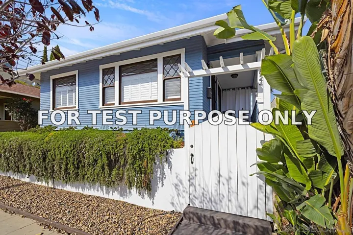 Demo/Test Data 1624 Robinson Ave, San Diego, Ca 92101