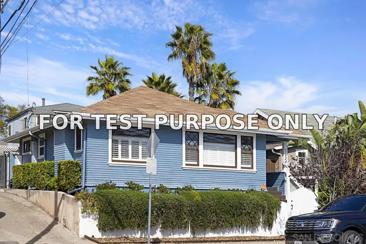 Demo/Test Data 1624 Robinson Ave, San Diego, Ca 92101