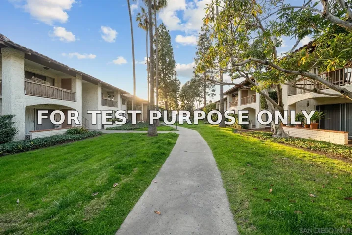 Demo/Test Data 10737 San Diego Mission Rd Unit 314, San Diego, Ca 92108