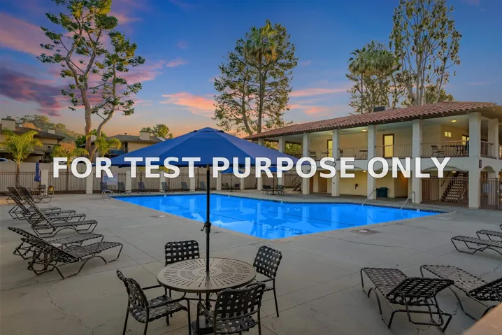Demo/Test Data 10737 San Diego Mission Rd Unit 314, San Diego, Ca 92108