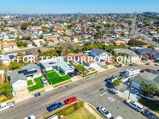 Demo/Test Data 5238 Cervantes Ave, San Diego, Ca 92114