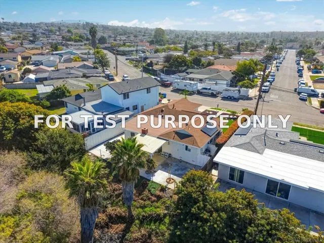 Demo/Test Data 5238 Cervantes Ave, San Diego, Ca 92114
