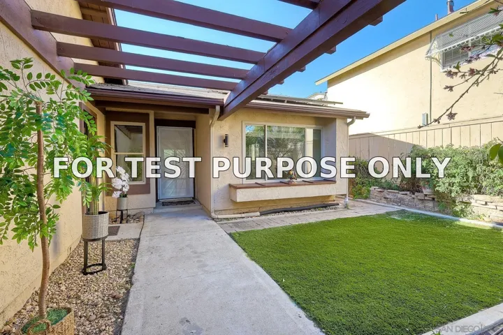 Demo/Test Data 2778 Kandace Way, San Diego, Ca 92105