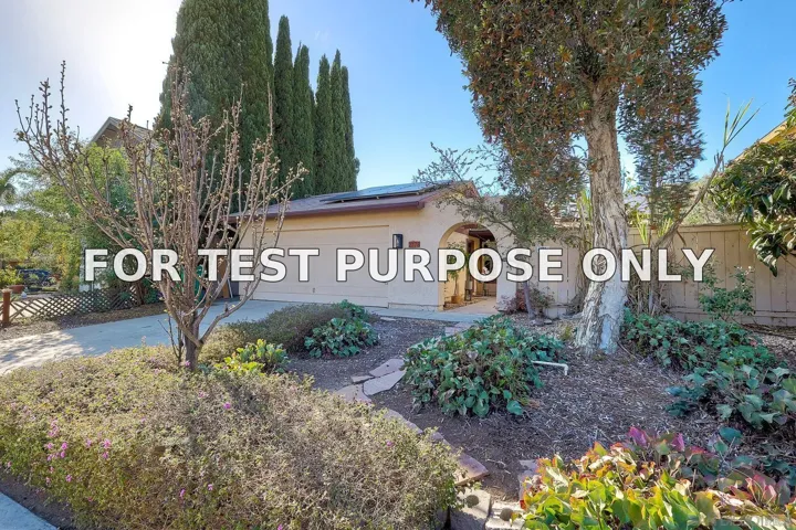 Demo/Test Data 2778 Kandace Way, San Diego, Ca 92105