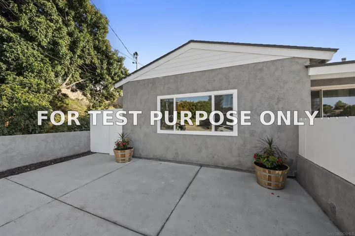 Demo/Test Data 1221 Braddock St, San Diego, Ca 92114