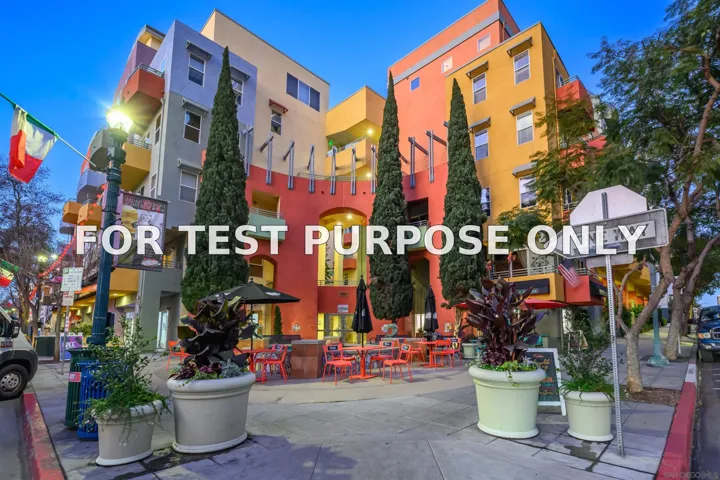 Demo/Test Data 1501 India St Unit 208, San Diego, Ca 92101
