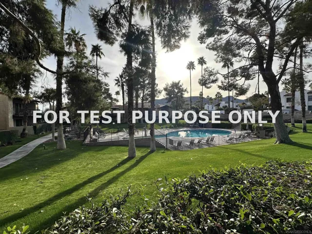 Demo/Test Data 2170 S Palm Canyon Unit 19, Palm Springs, Ca 92264