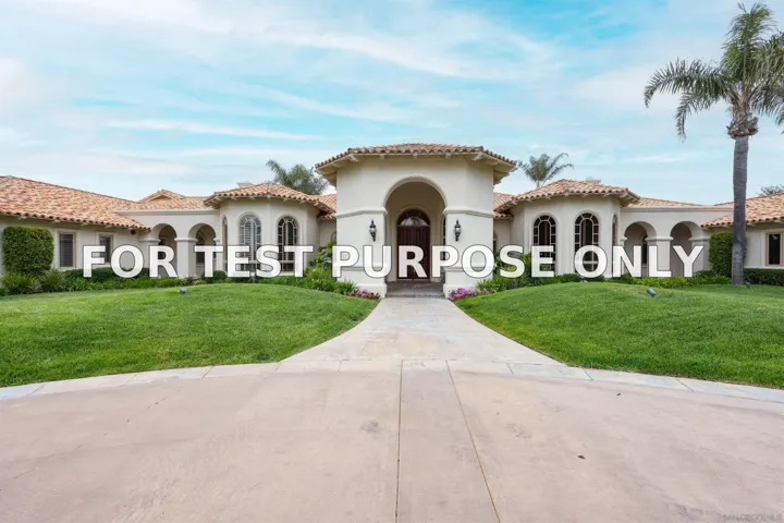 Demo/Test Data 5910 Lady’s Secret Court, Rancho Santa Fe, Ca 92067