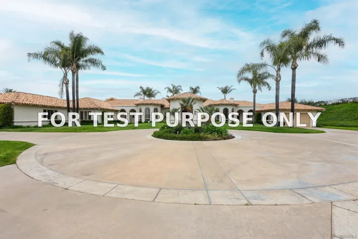 Demo/Test Data 5910 Lady’s Secret Court, Rancho Santa Fe, Ca 92067