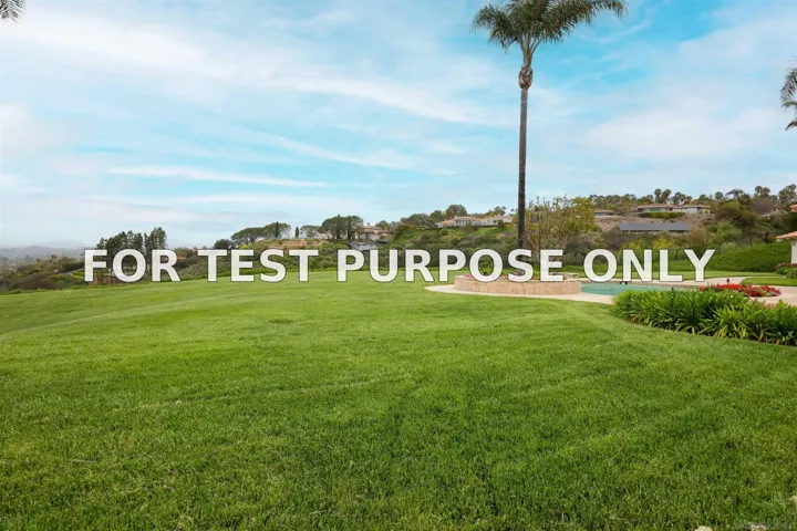 Demo/Test Data 5910 Lady’s Secret Court, Rancho Santa Fe, Ca 92067