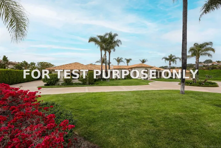 Demo/Test Data 5910 Lady’s Secret Court, Rancho Santa Fe, Ca 92067