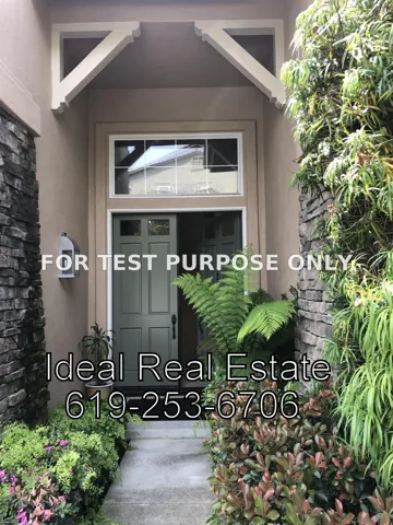 Demo/Test Data 6021 Greenhedge Row, La Jolla, Ca 92037