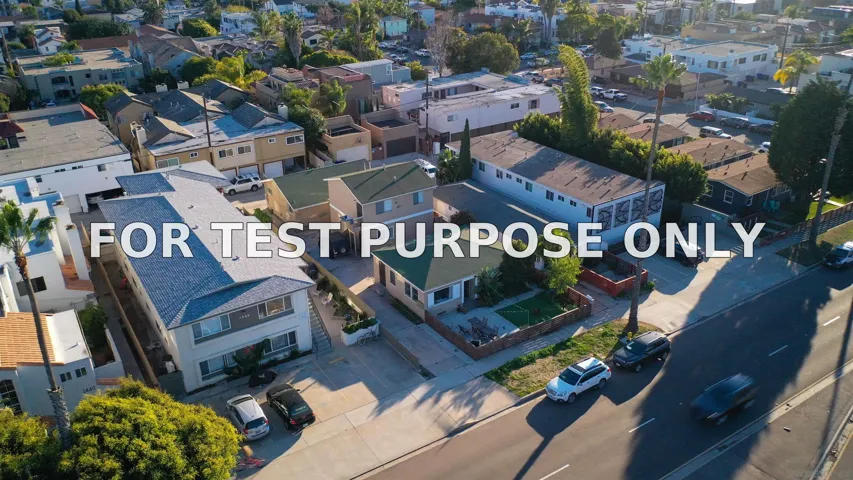 Demo/Test Data 1425-27 Grand Ave, San Diego, Ca 92109
