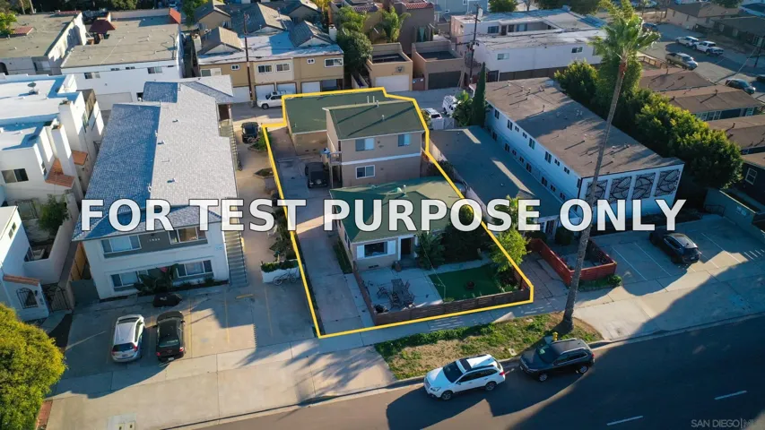 Demo/Test Data 1425-27 Grand Ave, San Diego, Ca 92109
