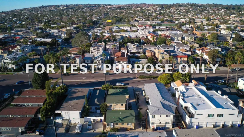 Demo/Test Data 1425-27 Grand Ave, San Diego, Ca 92109