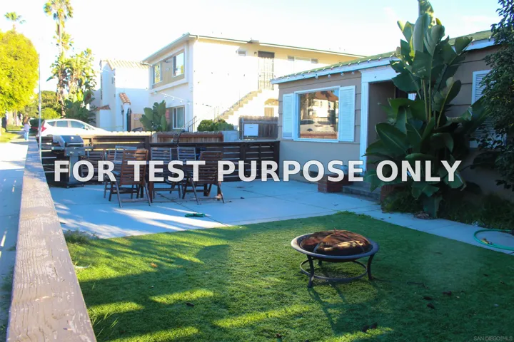 Demo/Test Data 1425-27 Grand Ave, San Diego, Ca 92109