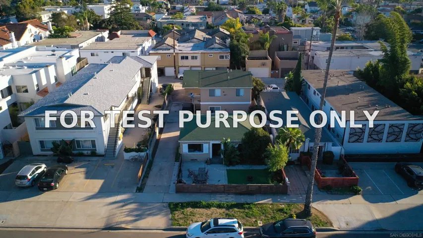Demo/Test Data 1425-27 Grand Ave, San Diego, Ca 92109