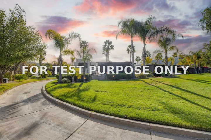 Demo/Test Data 45525 Highway 79 Unit 504, Aguanga, Ca 92536