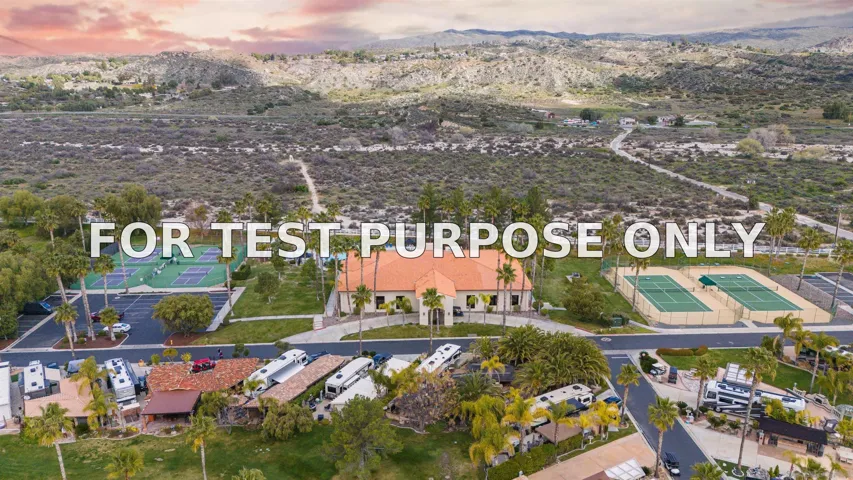Demo/Test Data 45525 Highway 79 Unit 504, Aguanga, Ca 92536