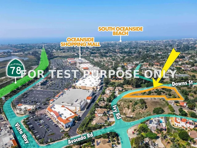 Demo/Test Data 1852 Ivy Rd Unit 1869, Oceanside, Ca 92054