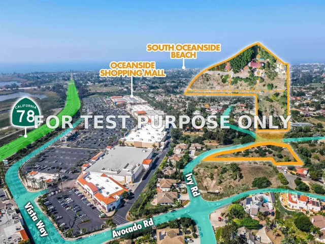 Demo/Test Data 1852 Ivy Rd Unit 1869, Oceanside, Ca 92054