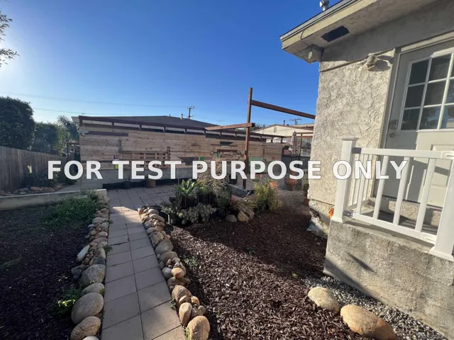 Demo/Test Data 4428-30 Maryland Street, San Diego, Ca 92116