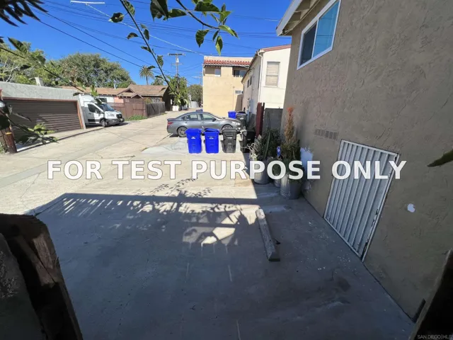Demo/Test Data 4428-30 Maryland Street, San Diego, Ca 92116