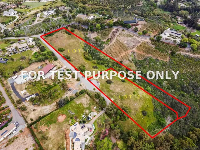 Demo/Test Data 0 Fairview Dr Unit 1, Vista, Ca 92084