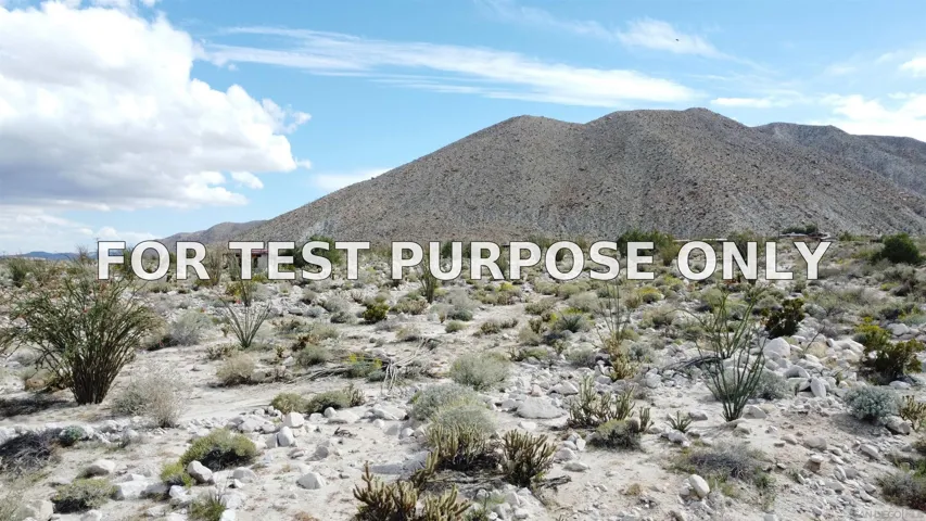 Demo/Test Data 0 Great Southern Overland Rt. Unit 1, Julian, Ca 92036