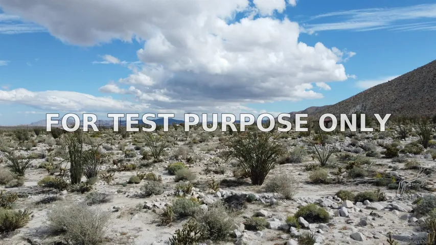 Demo/Test Data 0 Great Southern Overland Rt. Unit 1, Julian, Ca 92036