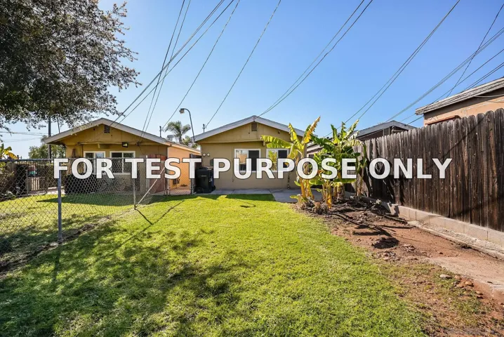 Demo/Test Data 2801-3 46th St, San Diego, Ca 92105